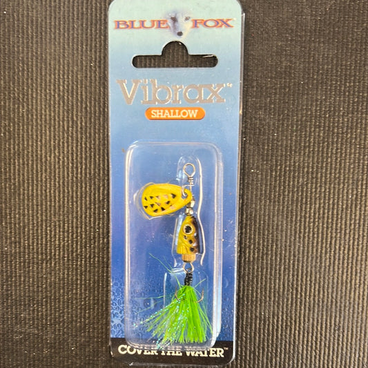 Blue Fox Vibrax Shallow 1/8oz chartreuse