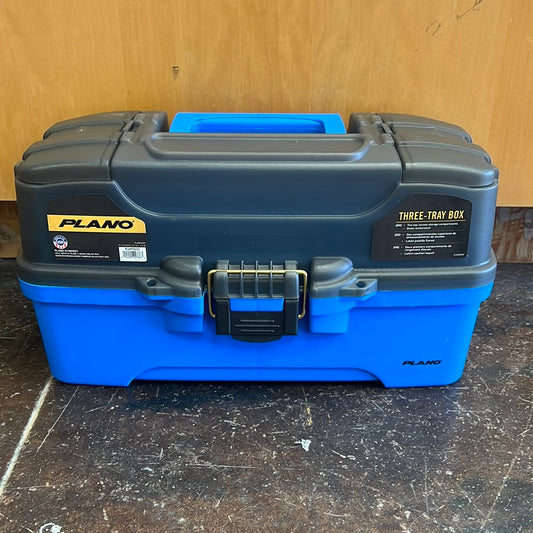 Plano Three Tray Box Blue/ Grey