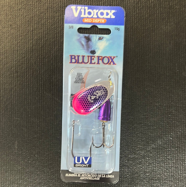 Vibrax Blue Fox 3/8oz Purple Scale / Pink Tip