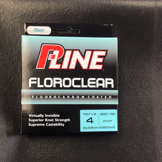 P-LINE FLOROCLEAR LINE 300yd CLEAR, 4#