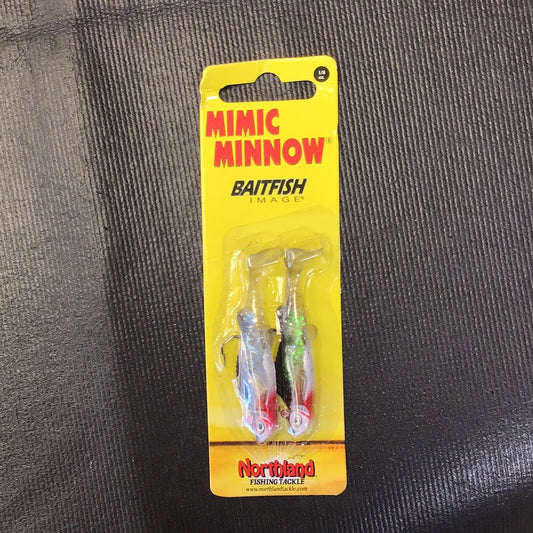 Northland mimic minnow shad, swim bait, 2 1/8”, 1/8oz, sz1 hook, silver shiner