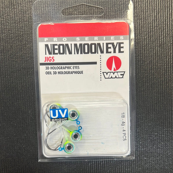 VMC Neon Moon Eye Jig 1/8oz Blue Fire UV