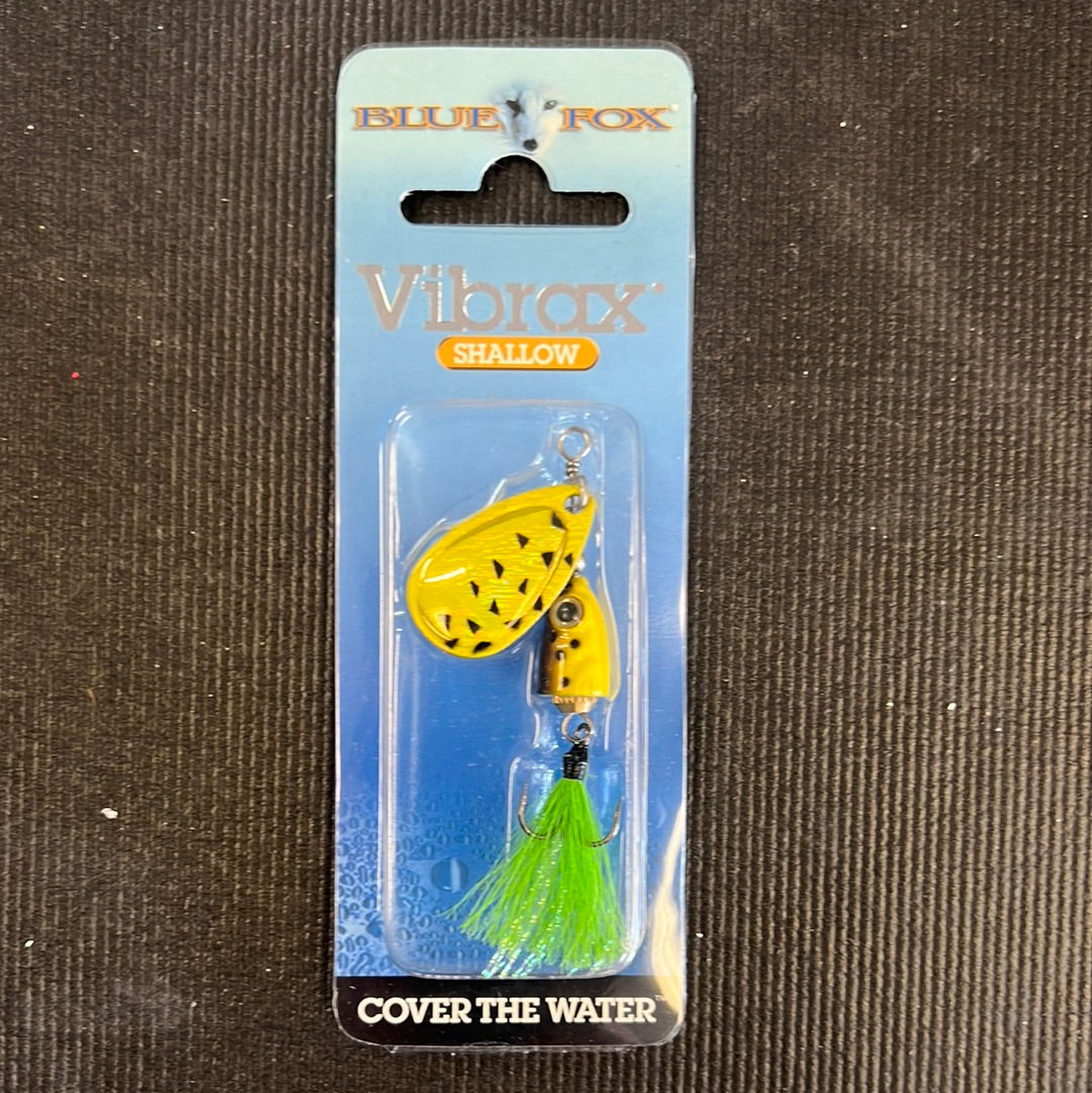 Blue Fox Vibrax Shallow 3/16oz chartreuse
