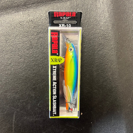 Rapala x-rap jerk bait 4" 16oz parrot suspending