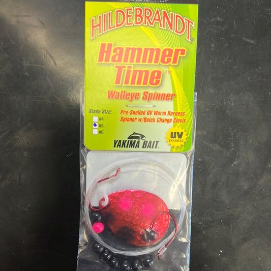 Hildebrandt Hammer Time Walleye Spinner Metallic Cerise