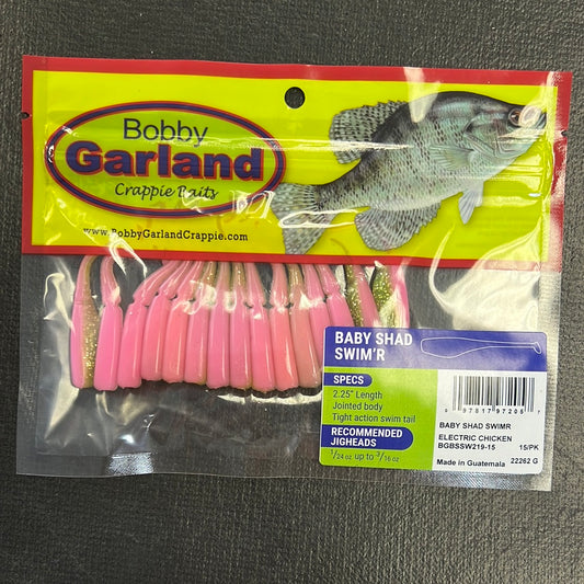 Bobby Garland 2.25" Baby Shad "Electric Chicken"