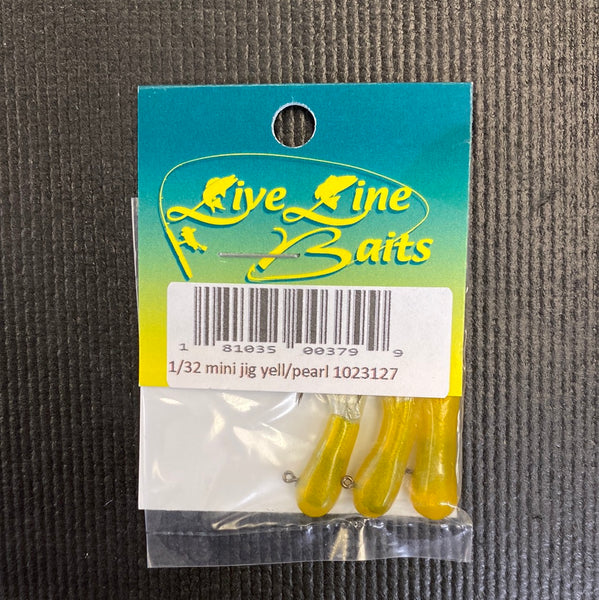 Live line Baits mini jig Yellow /Pearl