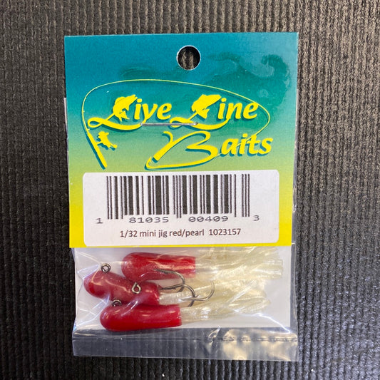 Live Line Baits mini jig Red/ Pearl