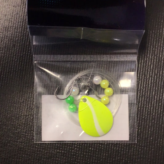 Apex Waly Spin Rig #4 White/Chartreuse