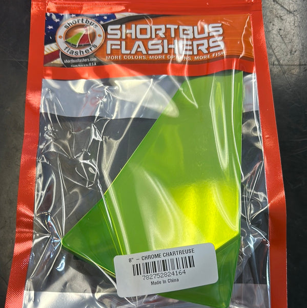 ShortBus flashers 8” mirror chartreuse