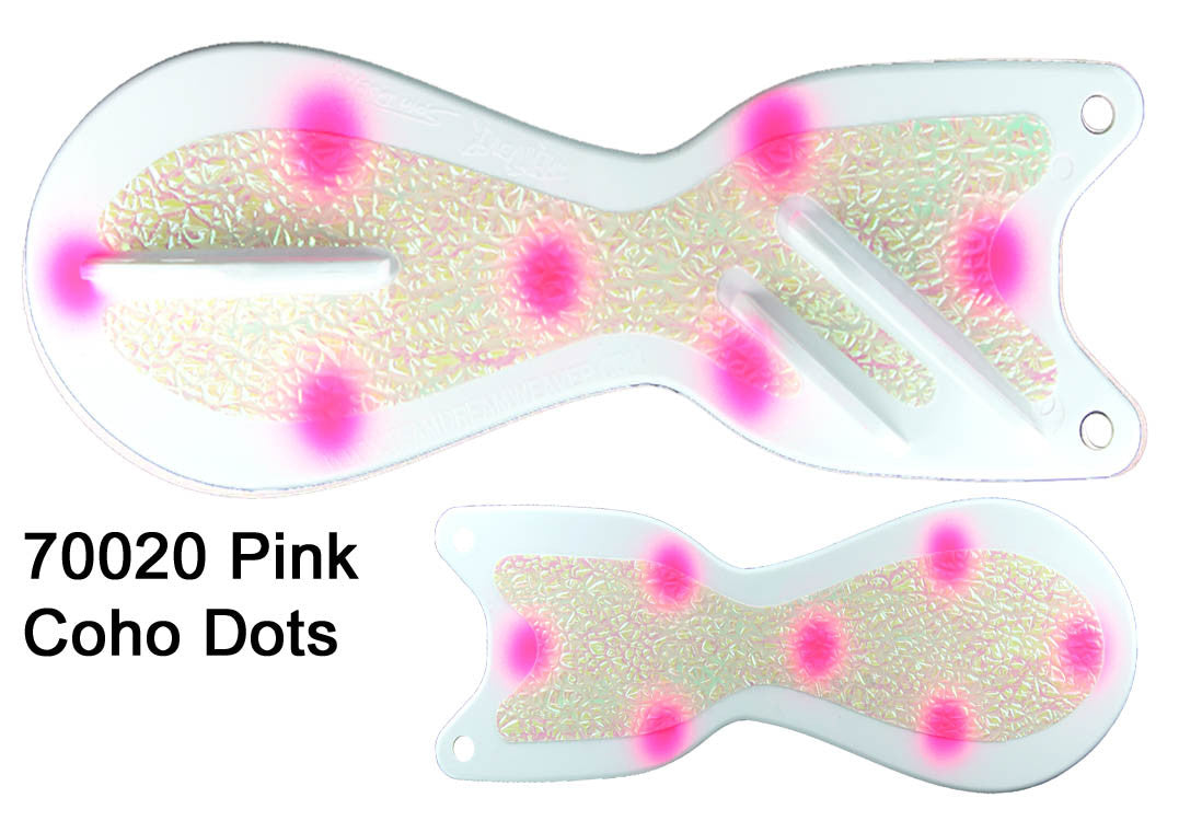 Spin Doctor 6" White Pink Dots