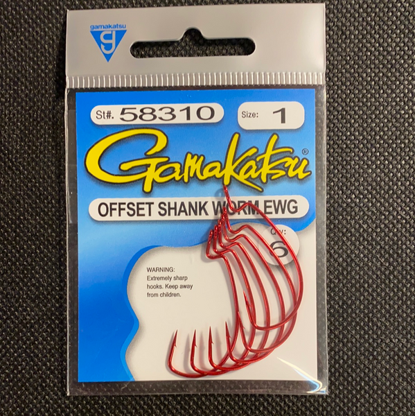 Gamakatsu 1 Offset Shank Worm EWG