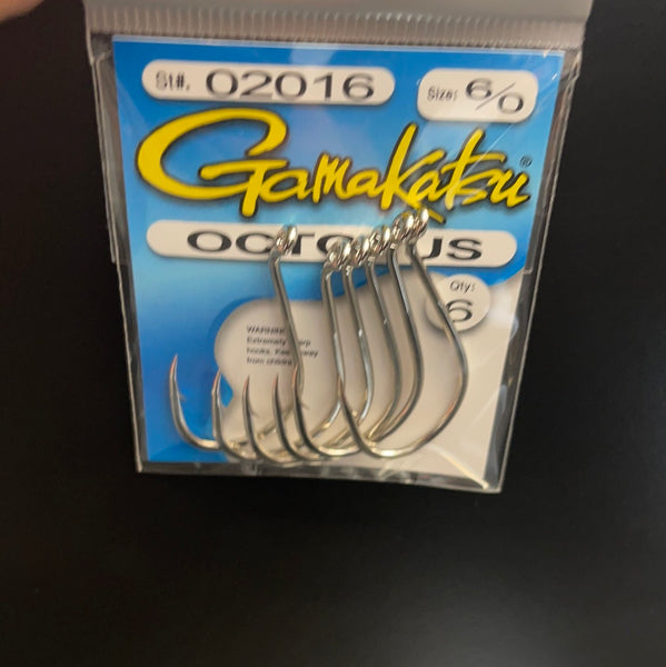 Gamakatsu octopus 6/0 nickel