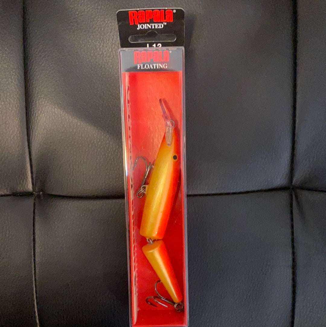Rapala J-13 Gold fluorescent red