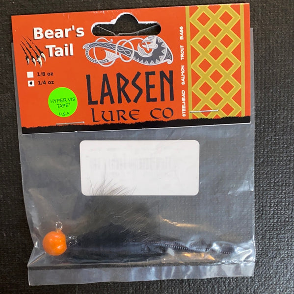 Larsen Lure Bear's Tail 1/4oz Orange / Black
