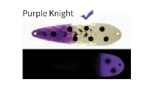 Moonshine Spoon Magnum Purple Knight Silver Half Moon
