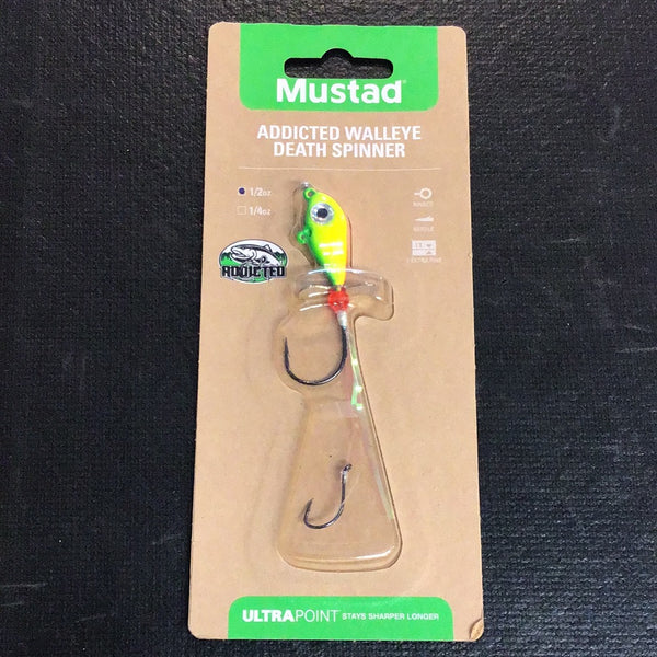 Mustad Addicted Walleye Death Spinner 1/2oz Firetiger