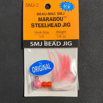 Marabou Jig 1/4oz Pink/White