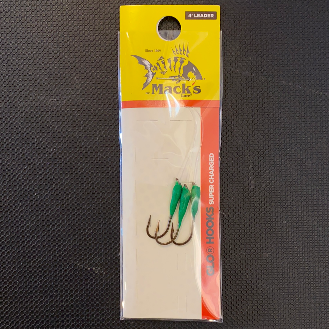 Mack's 6 Glow Hook (Green)