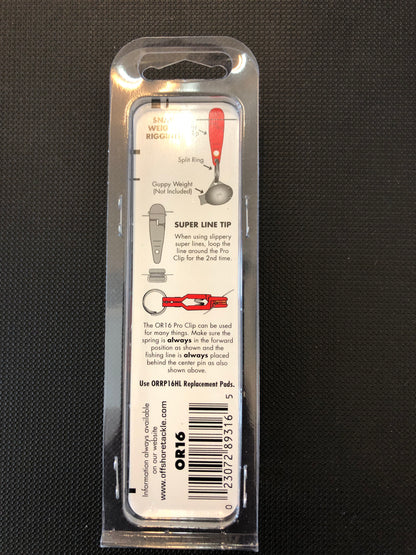 Offshore tackle weight clips
