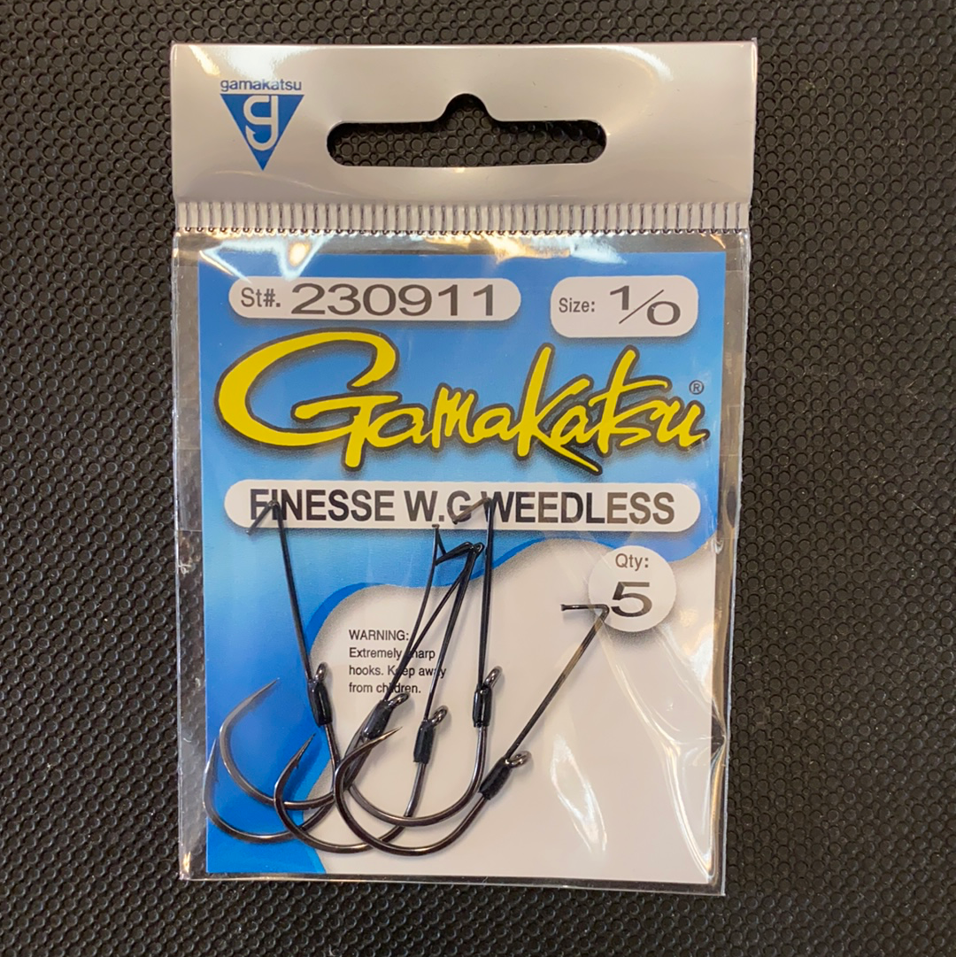 Gamakatsu 1/0 Finesse W.G Weedless