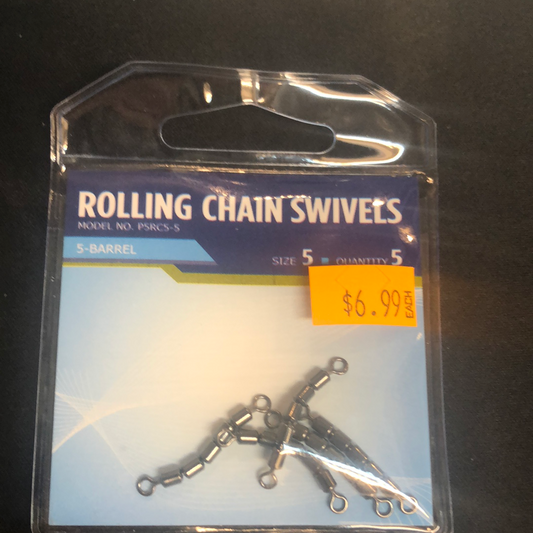 Pucci rolling swivels size 5