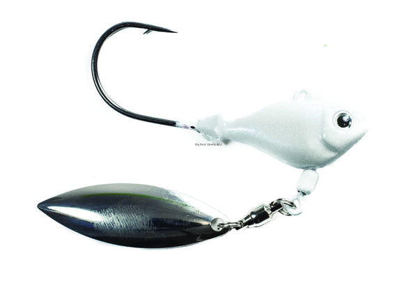 Fish Head Spin 1/2oz Pearl white