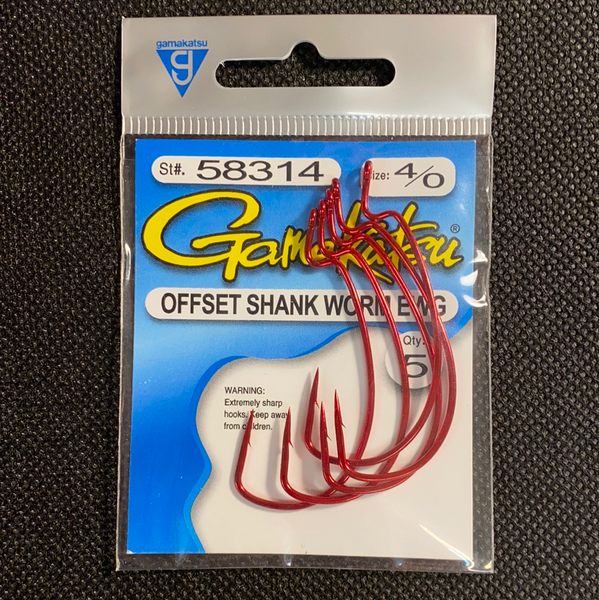 Gamakatsu 4/0 Offset Shank Worm EWG