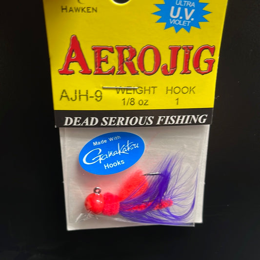 Aero Jig 1/8oz flame/red/purple AJH-9