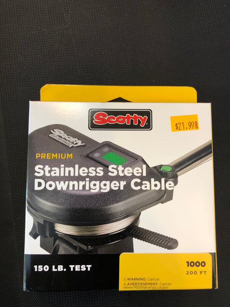 Scotty Premium stainless steel Downrigger cable  #1000
