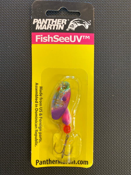 Panther Martin 1/4oz UV chart/purple/pink