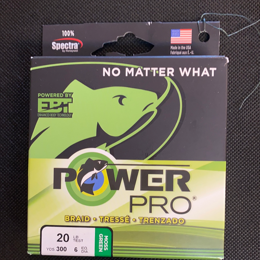 Power Pro 20lb Test Moss Green