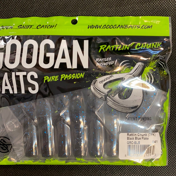 Googan Baits Rattlin Chunk Black Blue Flake