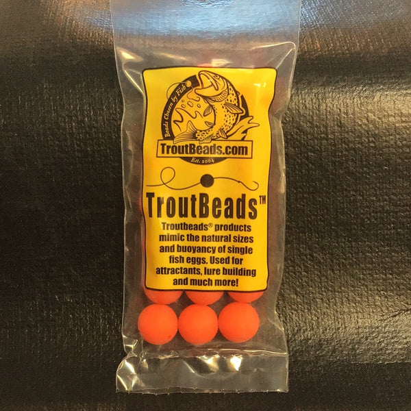 Trout Beads 12mm (Fluorescent Orange) 20ct