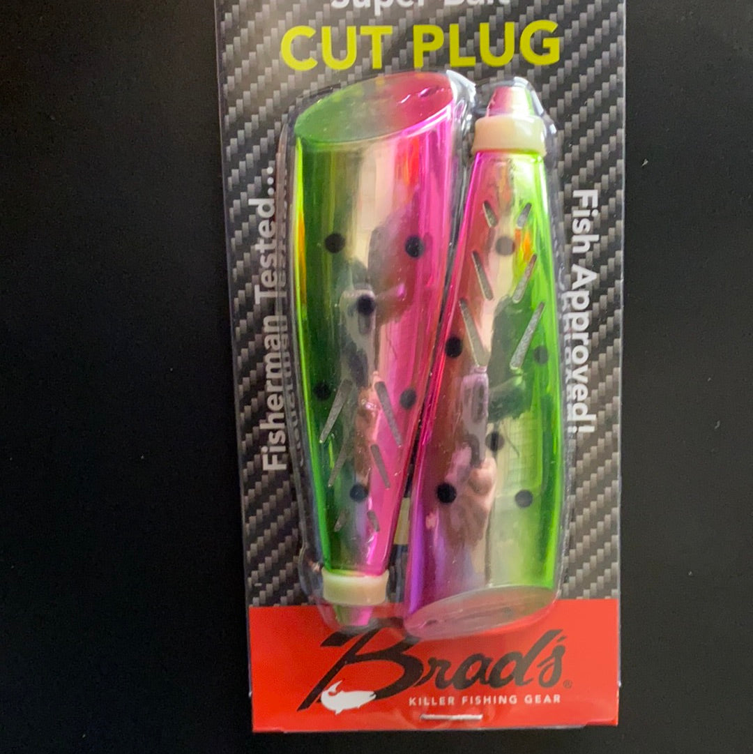 Brads Cut Plug 4" Watermelon
