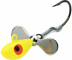 Northland Whistler Prop Jig 3/8oz Chartreuse