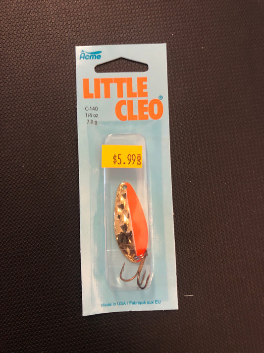 Little Cleo 1/4 oz hammered orange/gold