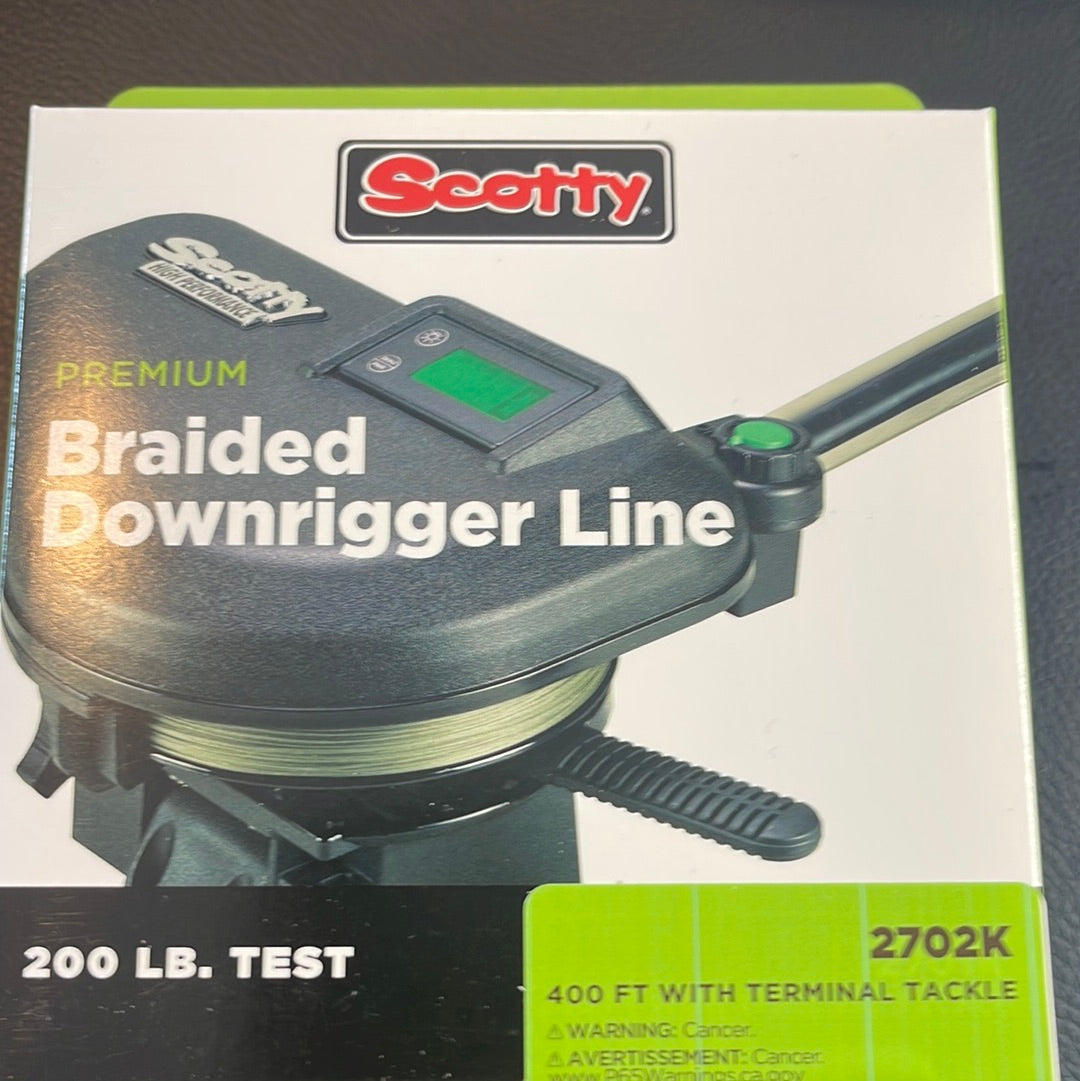 Scotty premium braided downrigger line #2702k