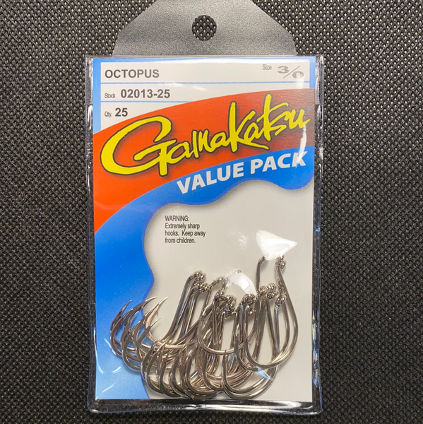 Gamakatsu 3/0 Octopus (Silver) Value Pack