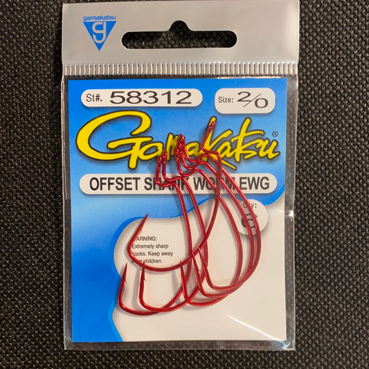 Gamakatsu 2/0 Offset Shank Worm EWG
