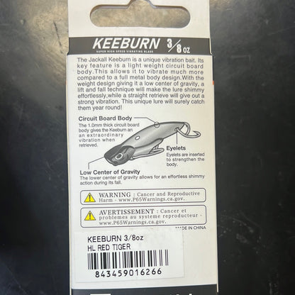 Jackall Keeburn 3/8oz red tiger