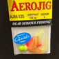 Aerojig marabou jig 1/8oz chart/flame/chart