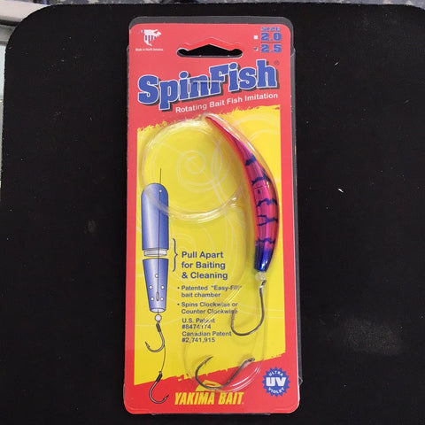 SpinFish 2.0 Yakima Bait  GLITTER PINK WHITE Rotating Rigged 