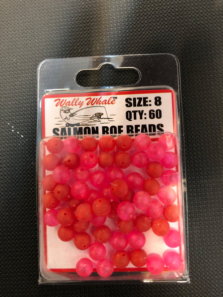 Zak Tackle beads  #8 pink and red