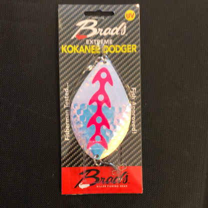 Brads “Moon Pink” kokanee Dodger
