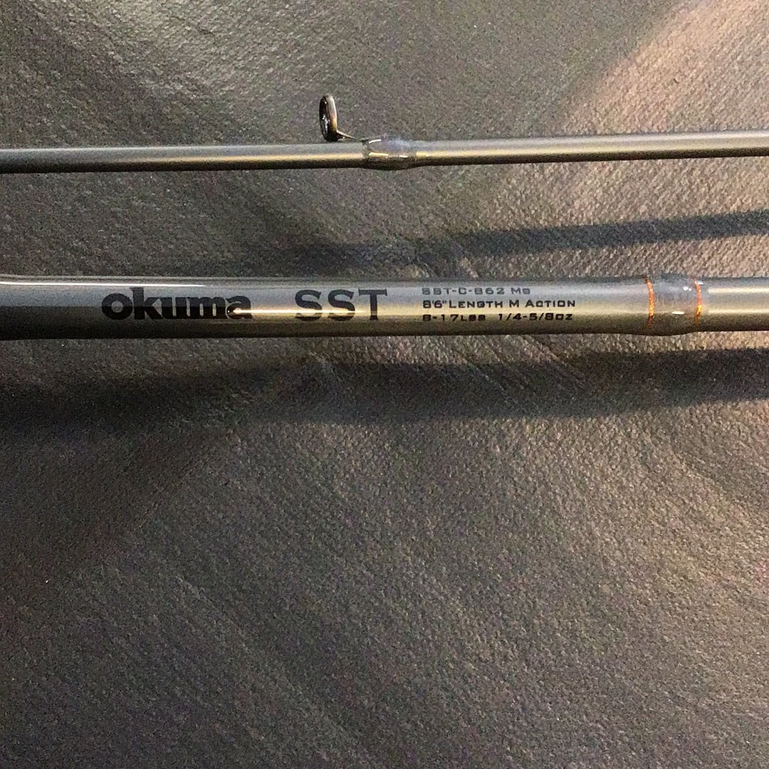 okuma 862 rod Okuma SST 8’6” M Action 8-17lb 1/4-5/8oz casting rod