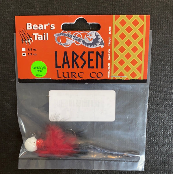 Larsen Lure Bear's Tail 1/4oz White / Red