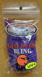 Glow bugs yarn dark purple