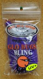 Glow bugs yarn dark purple
