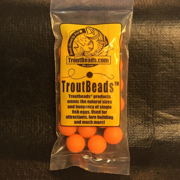 Trout Beads 12mm (Sun Orange) 20ct